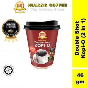 Kluang Coffee Cap Televisyen Double Shot Kopi O (2in1) To-Go Cup